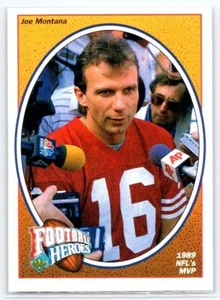 1991 Upper Deck - Football Heroes Joe Montana #6 Joe Montana - Picture 1 of 2
