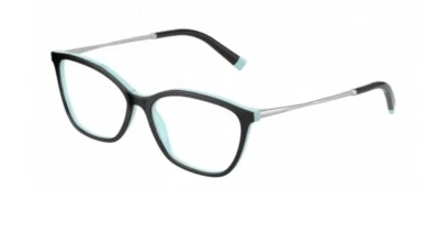 (NEW) TIFFANY EYEGLASSES TF 2205 8055 55-15-140 BLACK ON TIFFANY BLUE - Image 1 of 2