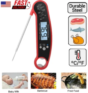 Termómetro de carne de lectura instantánea digital LCD cocina barbacoa alimentos medición de temperatura - Imagen 1 de 10