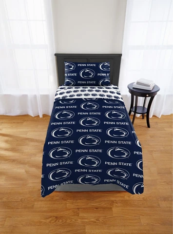 Penn State Nittany Lions Twin Bed in a Bag (Rotary) OFFICIAL NCAA Cover