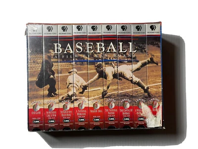 Baseball: A Film by Ken Burns - Nine Inning Boxed Set VHS 9-Tape Set NEW SEALED - Image 1 of 4