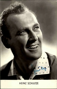 Autogrammkarte Autograph Film Bühne DDR Fernsehen signiert HEINZ SCHULTZE ~1960 - Bild 1 von 2