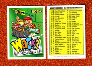 2024 Wacky Packages All New Series 1 "HEADER/CHECKLIST" Card - Picture 1 of 1