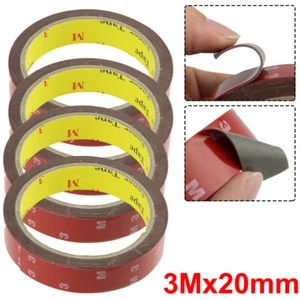 10Ft Strong Permanent Double Sided Adhesive Glue Tape Super Sticky For Car 10pcs - Picture 1 of 15