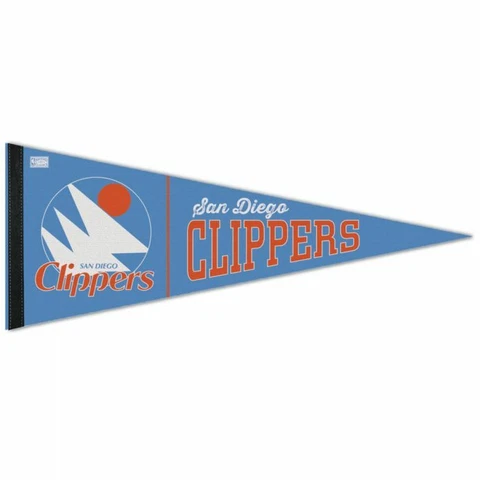 LOS ANGELES CLIPPERS SAN DIEGO PREMIUM QUALITY PENNANT 12"X30" BANNER NBA Cover