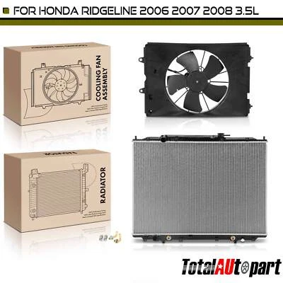 Kit de montagem de radiador e ventilador de refrigeração para Honda Ridgeline 2006 2007 2008 3.5L V6 - Imagem 1 de 4