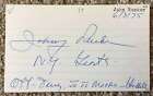 Johnny Rucker signed card - Giants debut 1940