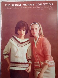 Colección Bernat Mohair #118 Handicrafter 1963 De Colección Moda Tejido Mujeres Prendas - Imagen 1 de 11
