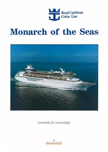 Cruise ship Monarch of the Seas brochure. Chantiers Atlantique. Royal Caribbean - Imagen 1 de 1