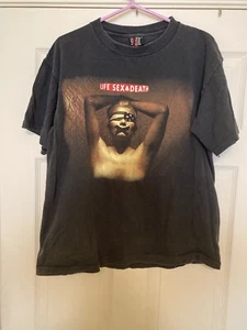 Maglietta Life Sex & Death XL 1993 vintage tutta originale del tour delle bande rara - Foto 1 di 8