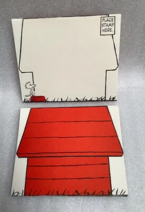 Snoopy Doghouse with Woodstock Fold Over Postalettes No Stickers Lot of 6 - Picture 1 of 3