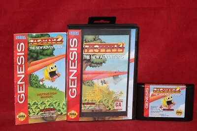 Pac-Man 2: The New Adventures (Sega Genesis, 1994) Authentic Game Cartridge, CIB - Image 1 of 4
