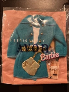 Moda Para Avon Barbie Azul Chaqueta Falda y Zapatos Mattel # 16803 Sellado 1996 - Imagen 1 de 4