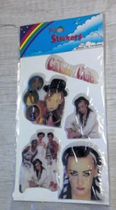 Vintage 1980's Culture Club Boy George Puffy Stickers Sealed 5 Stickers in Pack - Picture 1 of 1