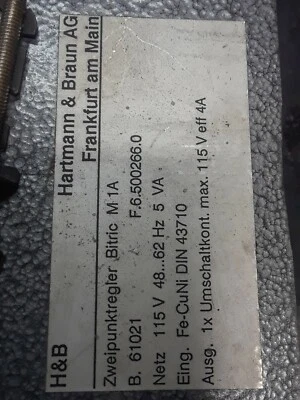 Hartmann and Braun H&B Temperature Controller  - Image 1 of 4