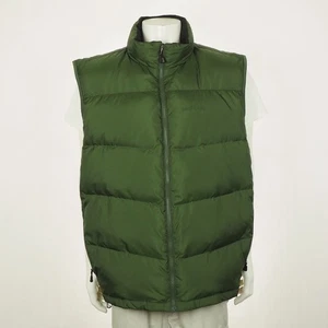 New Eddie Bauer Goose Down Puffer Jacket Vest Mens 3XL XXXL Green 700 Fill Puff - Picture 1 of 8