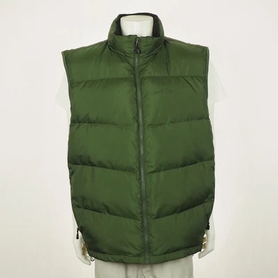 New Eddie Bauer Goose Down Puffer Jacket Vest Mens 3XL XXXL Green 700 Fill Puff - Image 1 of 4