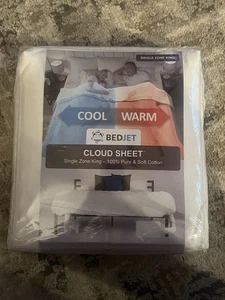 BedJet Cloud Sheet Single Zone King 100% Cotton Cool Warm BJ6KGSING New - Picture 1 of 4