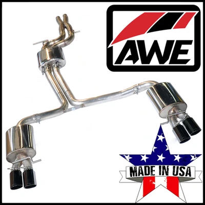 AWE Touring Edition 2.5 英寸猫背排气系统适合 2012-17 奥迪 S5 Coupe 3.0L — 第 1/3 张图片