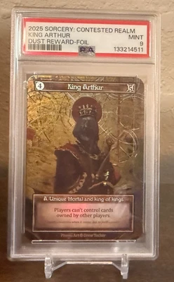 Sorcery Contested Realm - Arthurian Legends - King Arthur Foil Dust Promo PSA 9 - Image 1 of 2