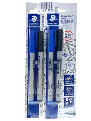 2x Staedtler Mars Folienstifte Lumocolor non-permanent( 2Stück) - Bild 1 von 3