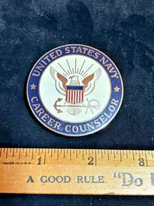 Military Badge Insignias US Navy Career Counselor ENAMELED CB HDMK - Picture 1 of 2