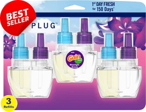 Gain Moonlight Breeze Plug-in Lufterfrischer, geruchsbekämpfend, 3 Nachfüllpackungen - Bild 1 von 10