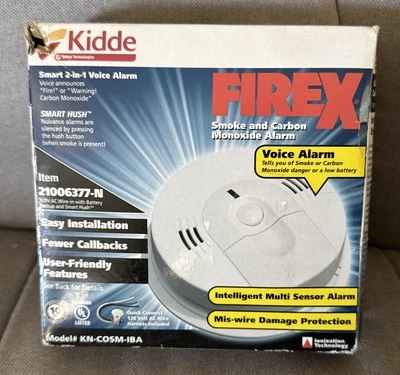 Kidde 21006377 Hardwired Combination Carbon Monoxide & Smoke Alarm  KN-COSM-IBA - Image 1 of 3