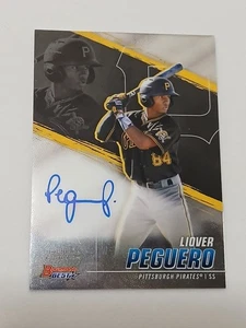 Liover Peguero Pittsburgh Pirates 2021 Bowman's Best Certified Autograph Card - Bild 1 von 2