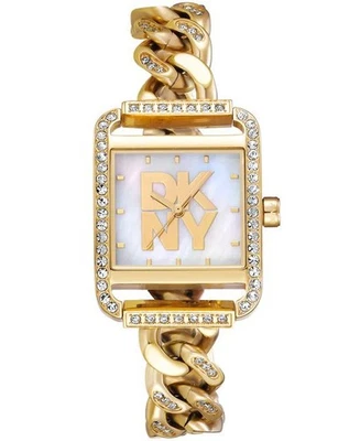DKNY Women's DK1L080M0025 ICONIC City Glitz MOP Dial Gold IP Steel Wristwatch - Image 1 of 3