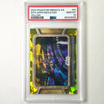 2024 Topps Star Wars Phantom Menace #91 Sith Apprentice Defeated! /75 PSA 10 - Image 1 of 4