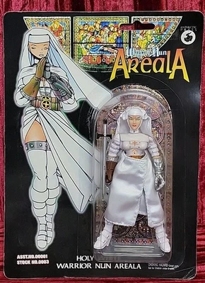 Figura de acción vintage 1998 Ben Dunn's Warrior Nun Areala - Blanco Santo NUEVO Foto 1 de 4
