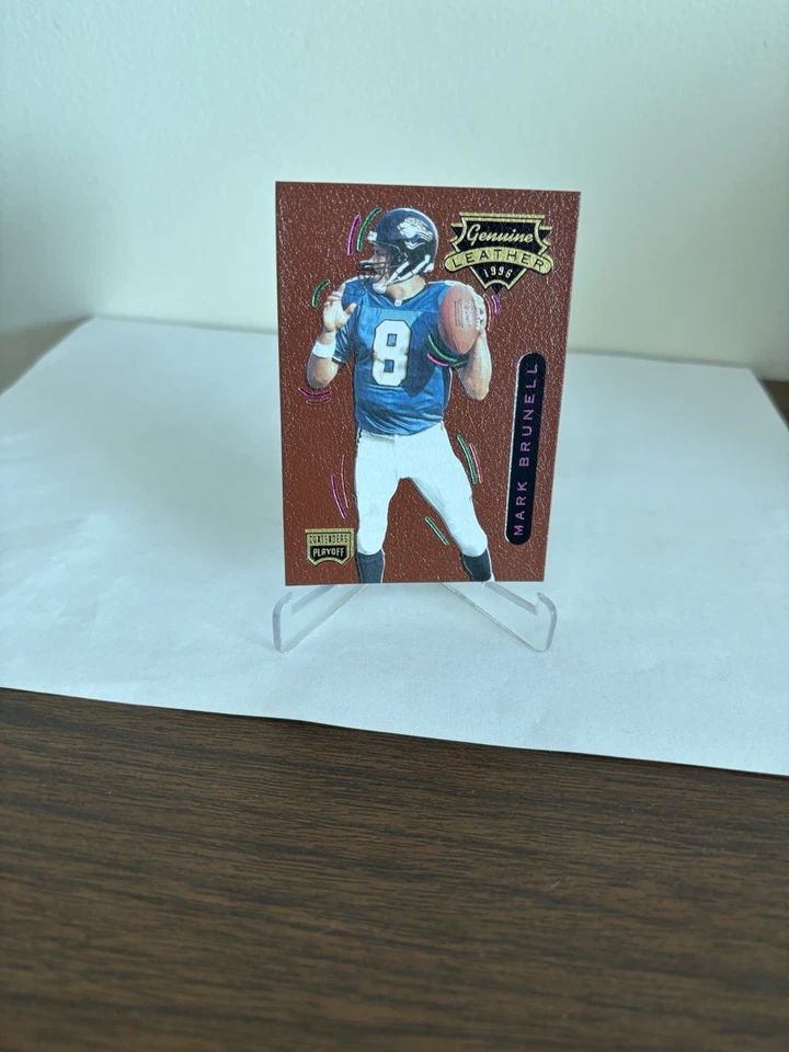 1996 Playoff Contenders Leather Mark Brunell #90 - Image 1 of 4