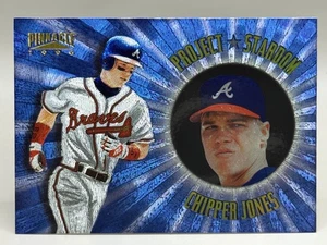 1996 Pinnacle Project Stardom Chipper Jones #6 of 18 - Picture 1 of 2