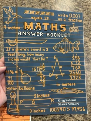 Teaching Textbooks Math 5, Answer Booklet, 2007  - Image 1 of 2