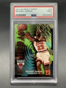 1997-98 Skybox Z-Force #23 Michael Jordan PSA 9 Chicago Bulls HOF - Bild 1 von 2
