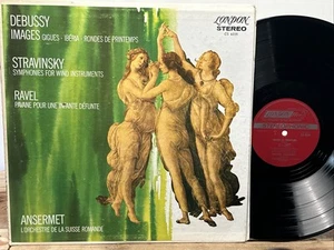 ANSERMET Debussy Images Ravel Record LP 1961 STRAVINSKY London ffrr CS 6225 - Picture 1 of 4
