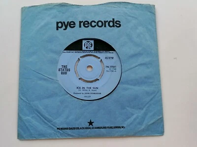 STATUS QUO  ORIG 1968 UK 45   ICE IN THE SUN - Image 1 of 4