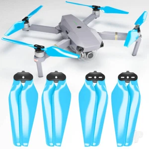 Master Airscrew STEALTH Propeller Props Set Blue - DJI Mavic Pro Platinum Drone - Picture 1 of 8