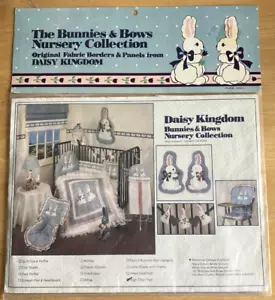Daisy Kingdom Bunnies & Bows Nursery Collection High Chair Pad Fabric - Picture 1 of 4
