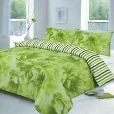 Rose Lime Duvet Cover with Pillow Case Quilt Cover Bedding Set Double size 