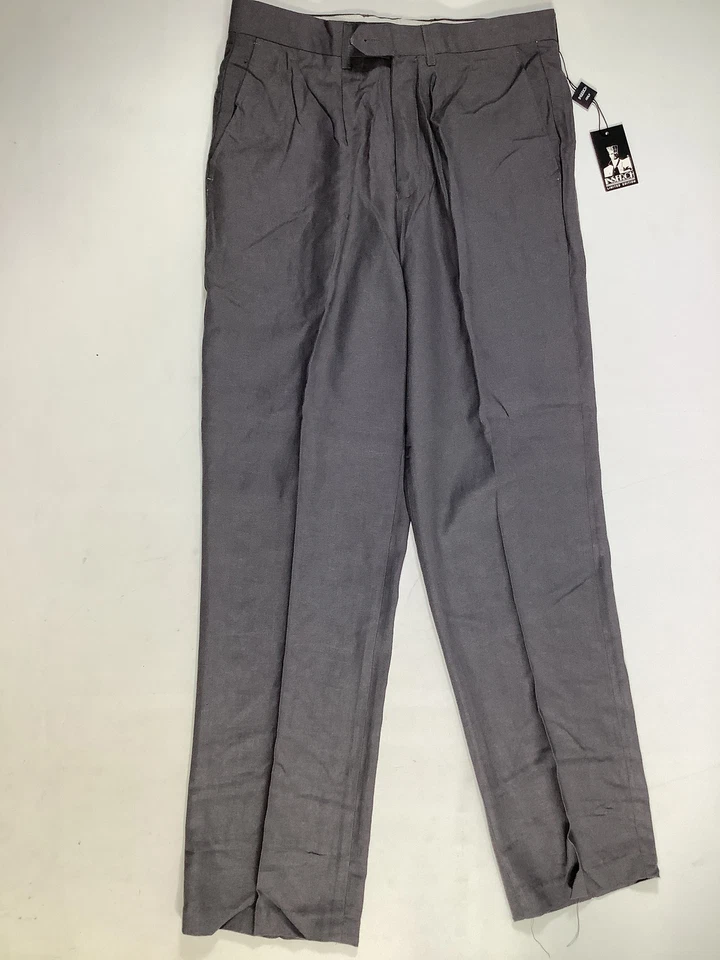 Pantalón de vestir gris inserción para hombre talla 32x30 NUEVO Foto 1 de 4