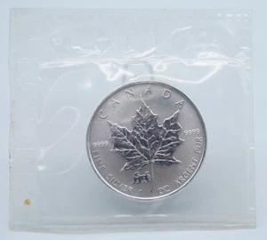 1998 Canada $5 Reverse Proof Silver Maple Leaf OGP Sealed Tiger Privy - U978 - Picture 1 of 6