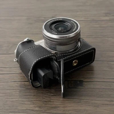 Funda para cámara Sony A6400 A6300 A6000 con botón magnético trípode tornillo (negro) Foto 1 de 4