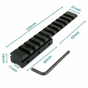 Dovetail Extension Mount 11mm to 20mm Rail Adapter Scope Base Picatinny Weaver