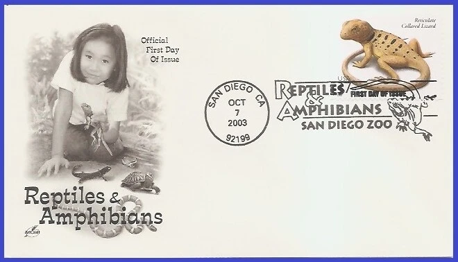 USA4 #3816 U/A ARTCRAFT FDC   Reticulate Collared Lizard - Image 1 of 1