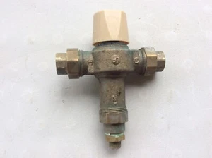 WATTS 3/4” Thermostatic Mixing Valve Model LFMMVM1. Barely Used. - Picture 1 of 4