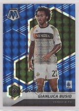 2021-22 Panini Mosaic Serie A Blue Mosaic Prizm /99 Gianluca Busio #117
