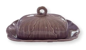 Lotus Lilac by Metlox Poppytrail Vernon 1/4 Pound Covered Butter Dish Vtg. 1980 - Picture 1 of 8