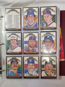 1985 Donruss Baseball Card Complete Binder Set, with Lou Gehrig Puzzle Set